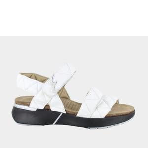 NEW YALEET women's naot kayla sport sandals in soft white leather